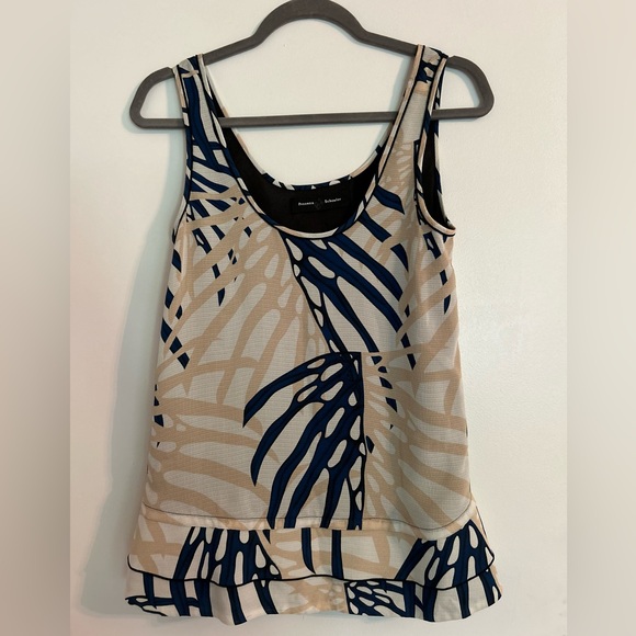 Proenza Schouler Designer Silk Tank. Color: Tan, Black, Navy. Size:0 - Picture 1 of 6